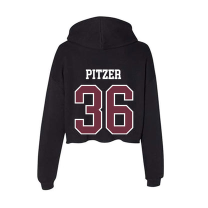 Mississippi State - NCAA Baseball : Tyler Pitzer - Women's Crop Fleece Hoodie-1