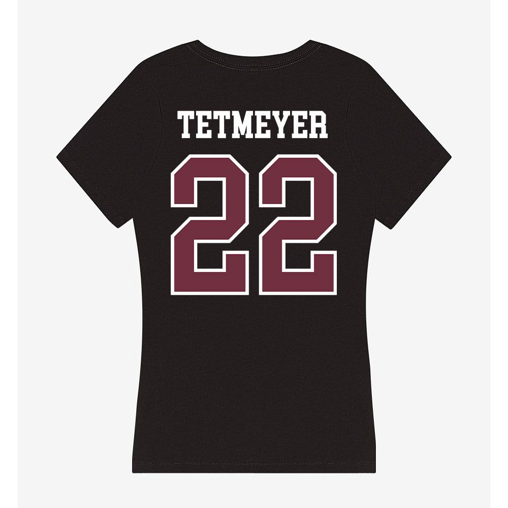 Mississippi State - NCAA Women's Soccer : Liesel Tetmeyer - Women's V-Neck T-Shirt-1