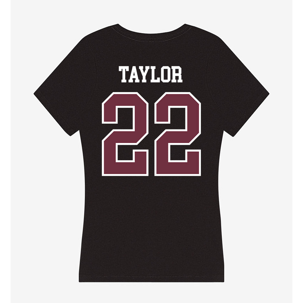 Mississippi State - NCAA Football : Jaiden Taylor - Women's V-Neck T-Shirt-1