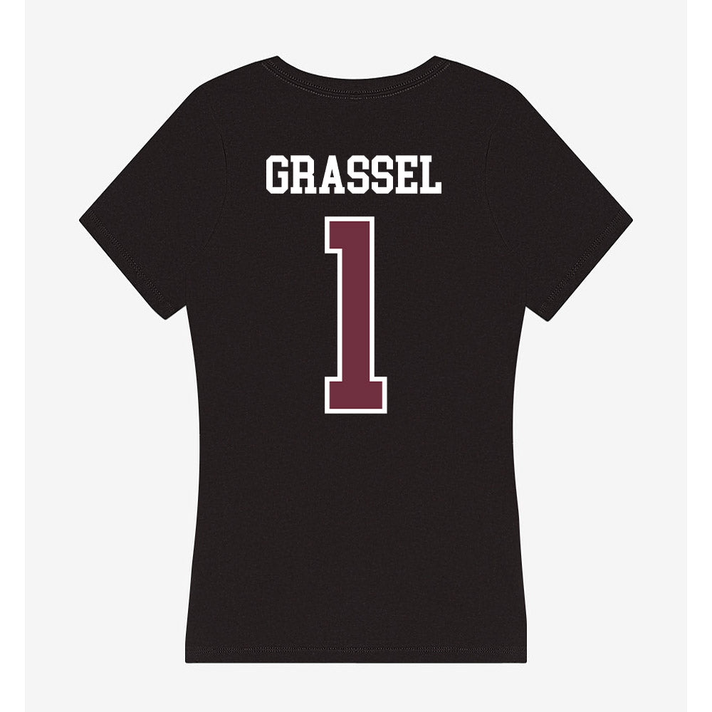Mississippi State - NCAA Softball : Gretta Grassel - Women's V-Neck T-Shirt-1
