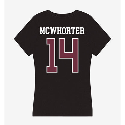 Mississippi State - NCAA Football : Brodie McWhorter - Women's V-Neck T-Shirt-1