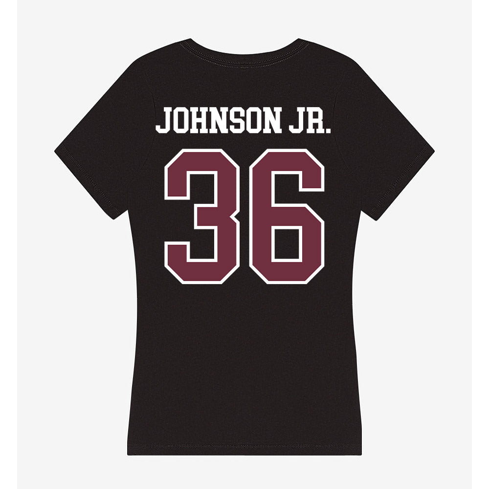Mississippi State - NCAA Football : Terrell Johnson Jr. - Women's V-Neck T-Shirt-1