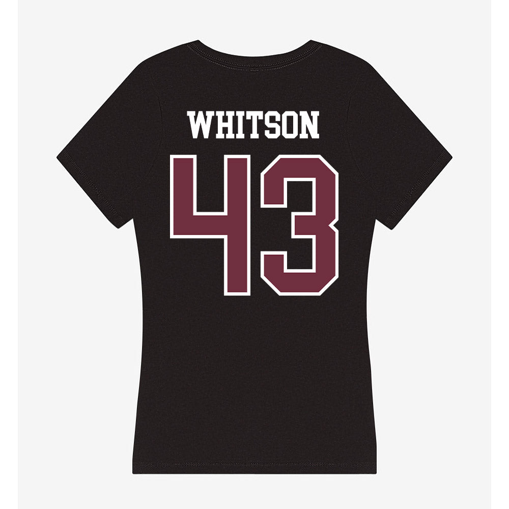 Mississippi State - NCAA Football : Will Whitson - Women's V-Neck T-Shirt-1
