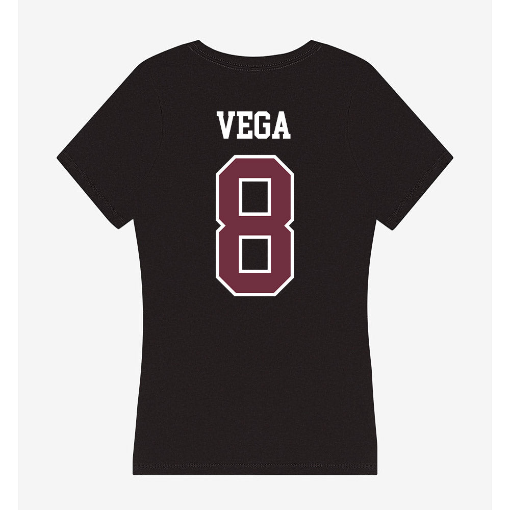 Mississippi State - NCAA Women's Soccer : Rebeka Vega - Women's V-Neck T-Shirt-1