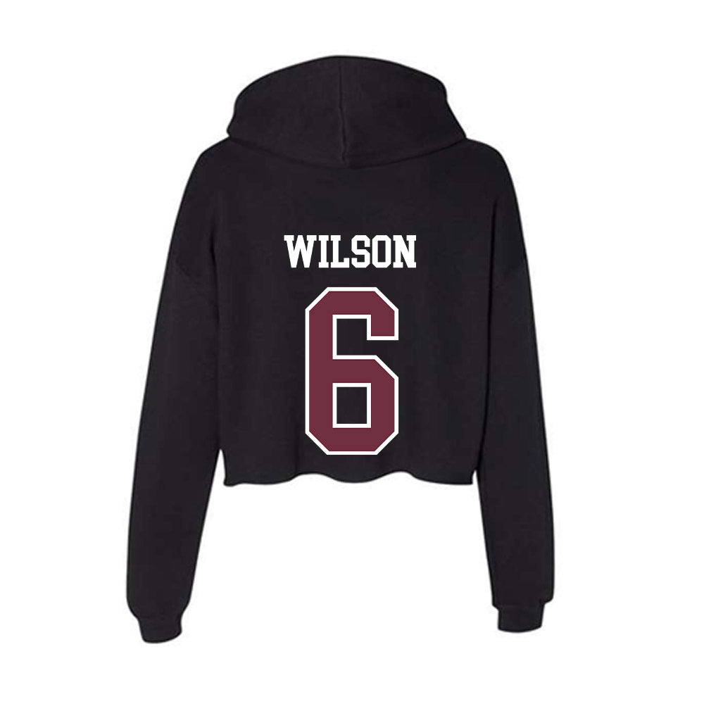 Mississippi State - NCAA Football : Kolin Wilson - Women's Crop Fleece Hoodie-1