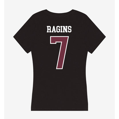 Mississippi State - NCAA Football : Zion Ragins - Women's V-Neck T-Shirt-1
