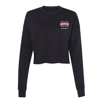 Mississippi State - NCAA Baseball : Jack Bauer - Women's Cropped Crew Fleece-0