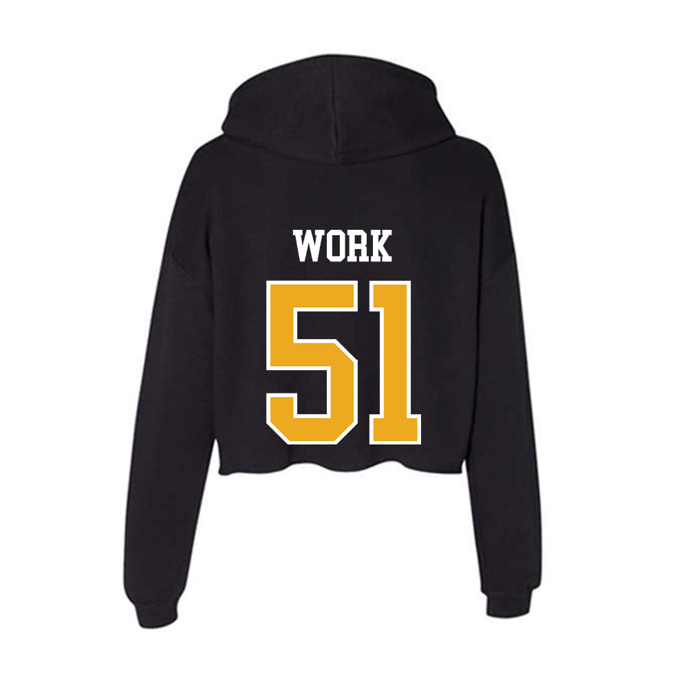 Missouri - NCAA Football : Luke Work - Classic Shersey Women's Crop Fleece Hooded Sweatshirt-1