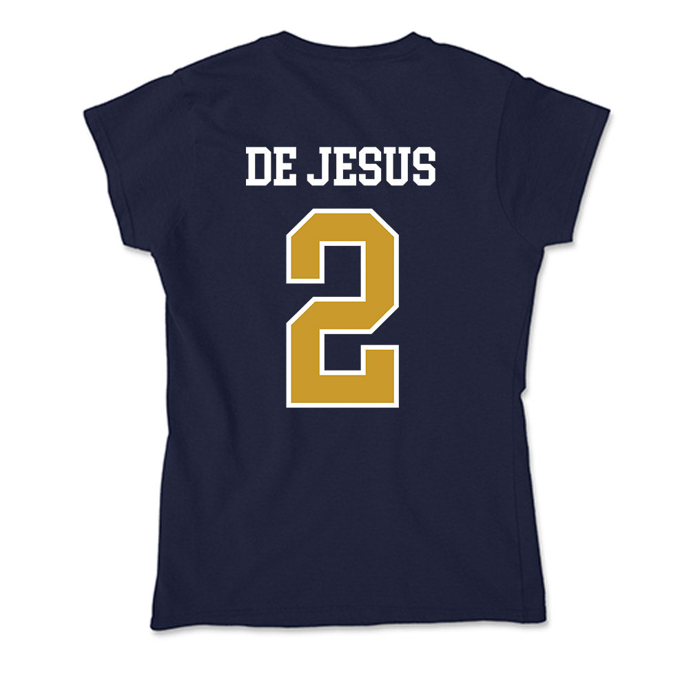 Notre Dame - NCAA Women's Basketball : Vanessa de Jesus - Soft Style Women’s T-Shirt-1