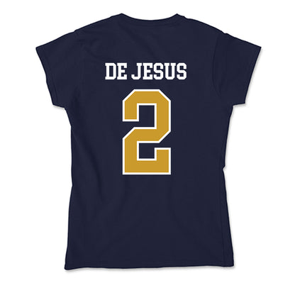 Notre Dame - NCAA Women's Basketball : Vanessa de Jesus - Soft Style Women’s T-Shirt-1