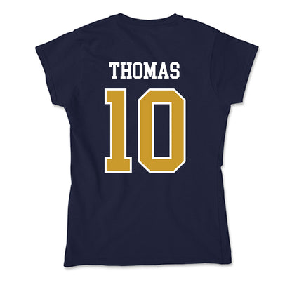 Notre Dame - NCAA Football : Loghan Thomas - Soft Style Women’s T-Shirt-1