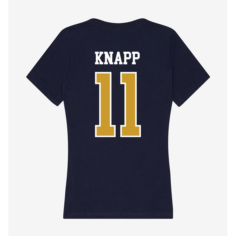 Notre Dame - NCAA Women's Soccer : Tessa Knapp - Women's V-Neck T-Shirt-1