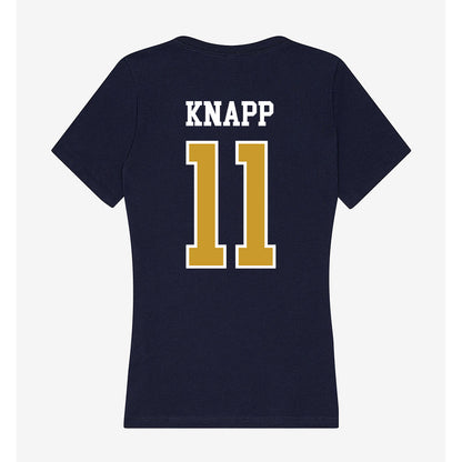 Notre Dame - NCAA Women's Soccer : Tessa Knapp - Women's V-Neck T-Shirt-1