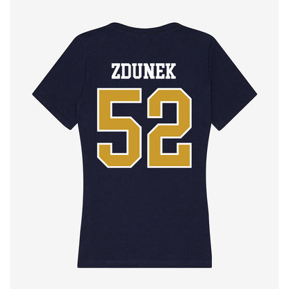 Notre Dame - NCAA Baseball : Eric Zdunek - Women's V-Neck T-Shirt-1