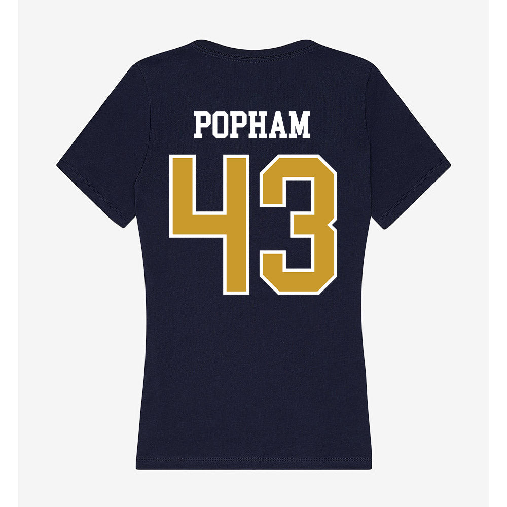 Notre Dame - NCAA Men's Lacrosse : Bo Popham - Women's V-Neck T-Shirt-1
