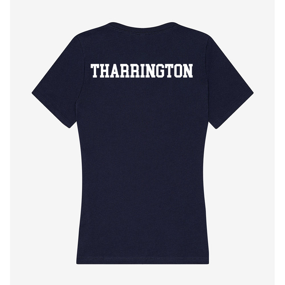 Notre Dame - NCAA Men's Swimming & Diving : Owen Tharrington - Women's V-Neck T-Shirt-1