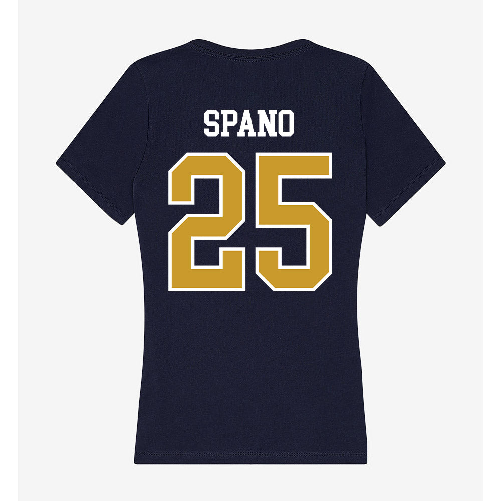 Notre Dame - NCAA Men's Lacrosse : Tyler Spano - Women's V-Neck T-Shirt-1