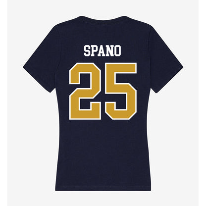 Notre Dame - NCAA Men's Lacrosse : Tyler Spano - Women's V-Neck T-Shirt-1