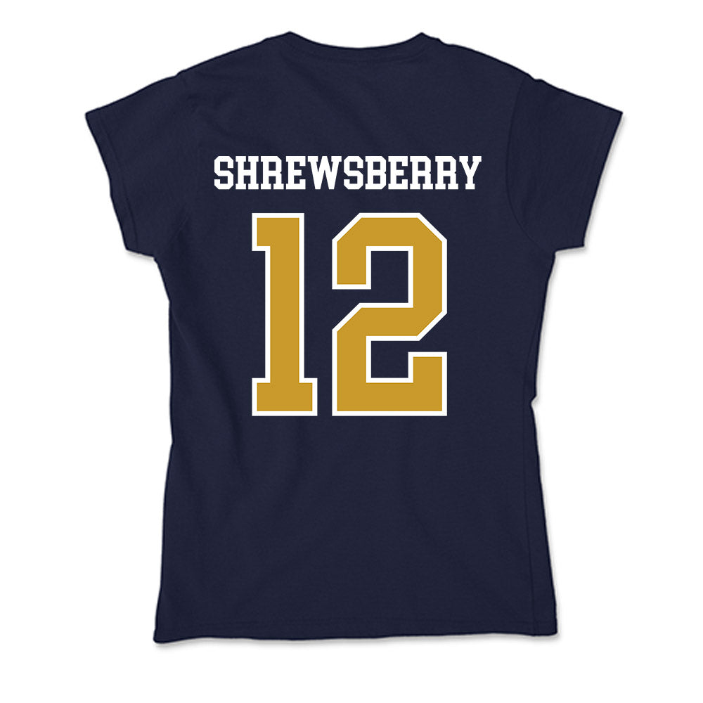 Notre Dame - NCAA Men's Basketball : Nick Shrewsberry - Soft Style Women’s T-Shirt-1