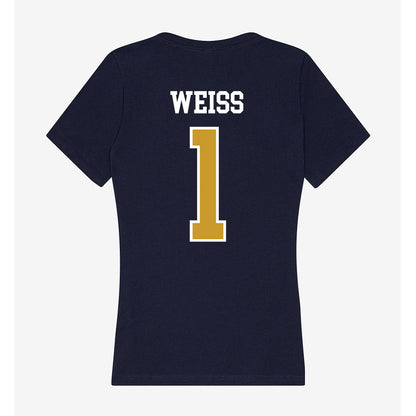 Notre Dame - NCAA Softball : Brianne Weiss - Women's V-Neck T-Shirt-1