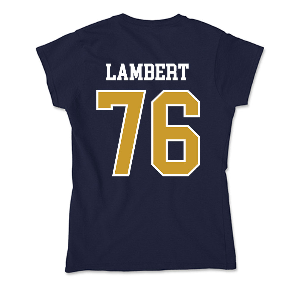 Notre Dame - NCAA Football : Guerby Lambert - Soft Style Women’s T-Shirt-1