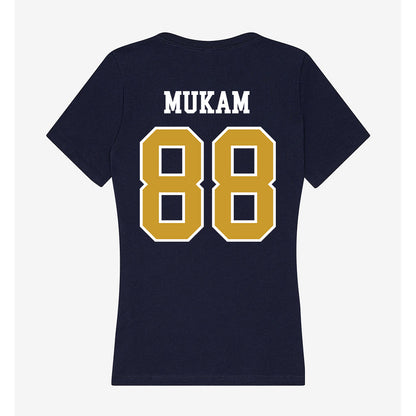 Notre Dame - NCAA Football : Armel Mukam - Women's V-Neck T-Shirt-1