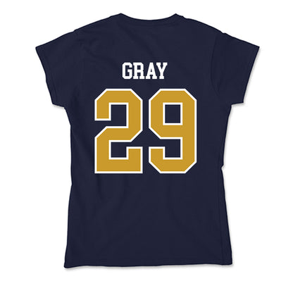 Notre Dame - NCAA Football : Christian Gray - Soft Style Women’s T-Shirt-1