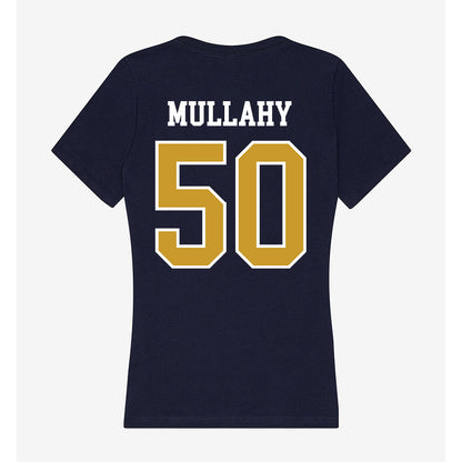 Notre Dame - NCAA Men's Lacrosse : Brendan Mullahy - Women's V-Neck T-Shirt-1