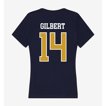 Notre Dame - NCAA Football : Micah Gilbert - Women's V-Neck T-Shirt-1