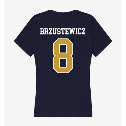Notre Dame - NCAA Baseball : Hudson Brzustewicz - Women's V-Neck T-Shirt-1