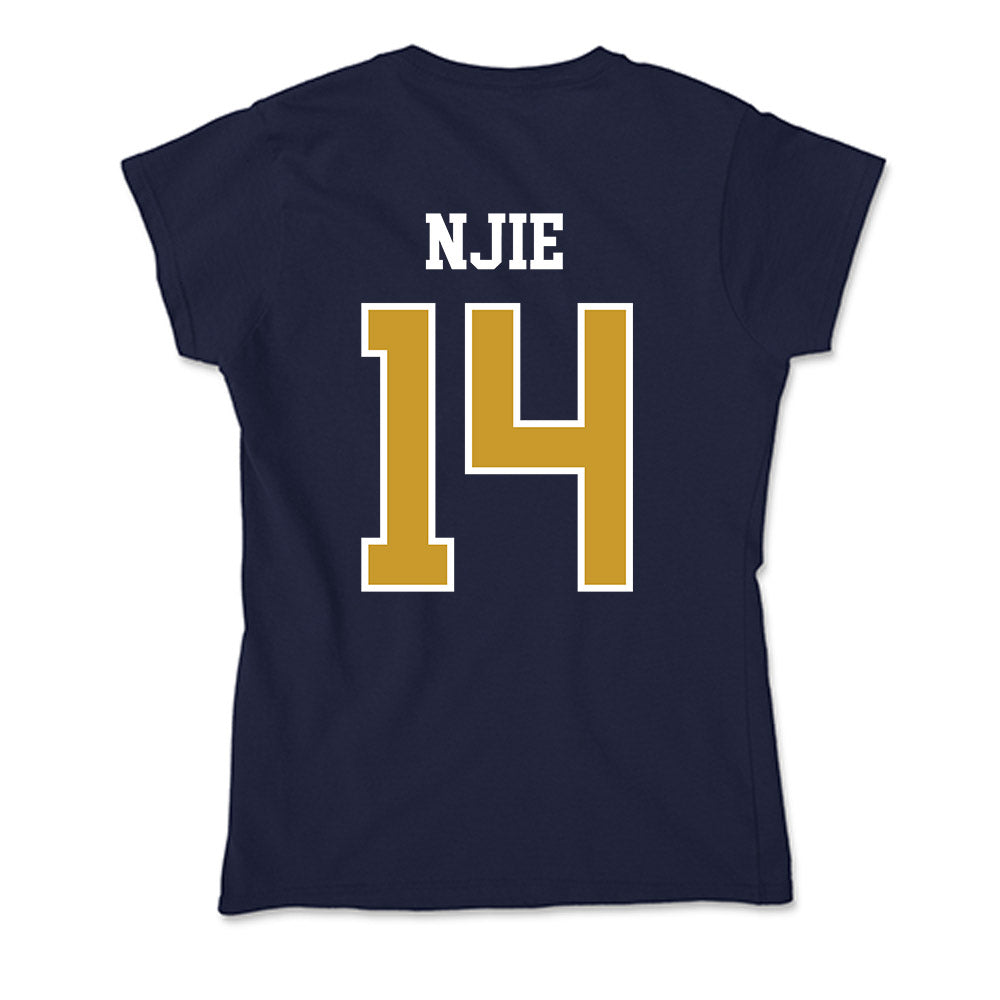 Notre Dame - NCAA Men's Basketball : Kebba Njie - Soft Style Women’s T-Shirt-1