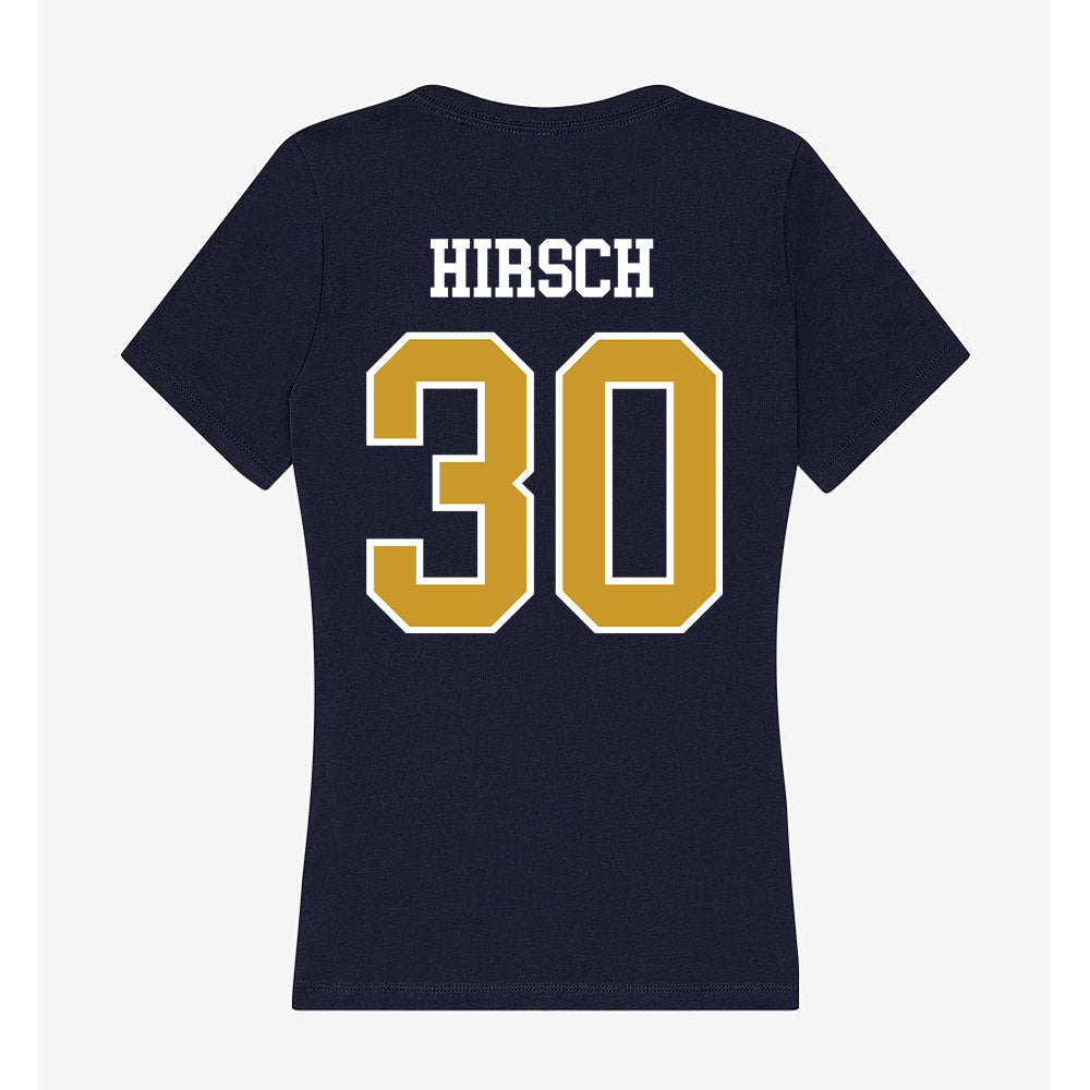 Notre Dame - NCAA Baseball : Xavier Hirsch - Women's V-Neck T-Shirt-1