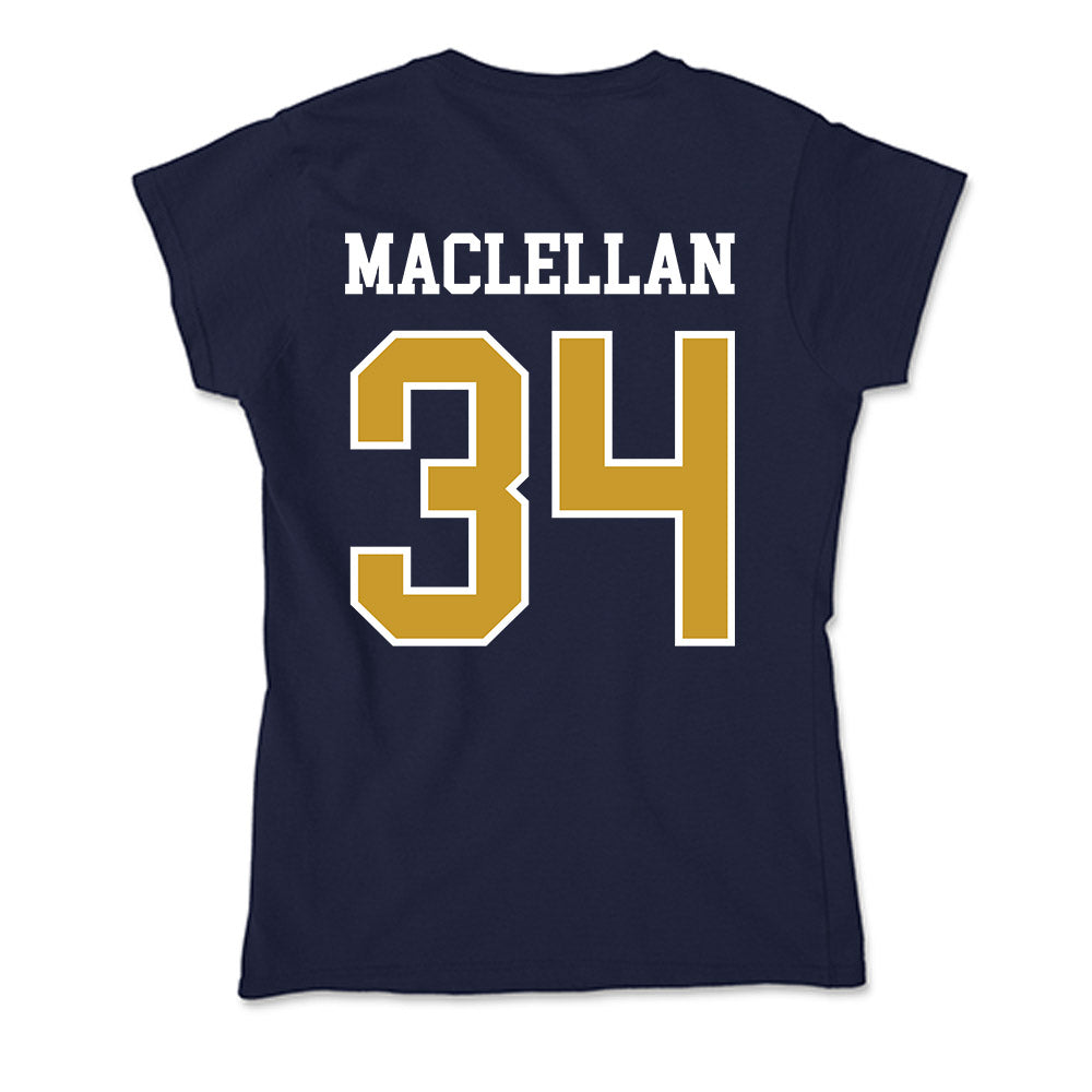 Notre Dame - NCAA Men's Basketball : Matthew MacLellan - Soft Style Women’s T-Shirt-1