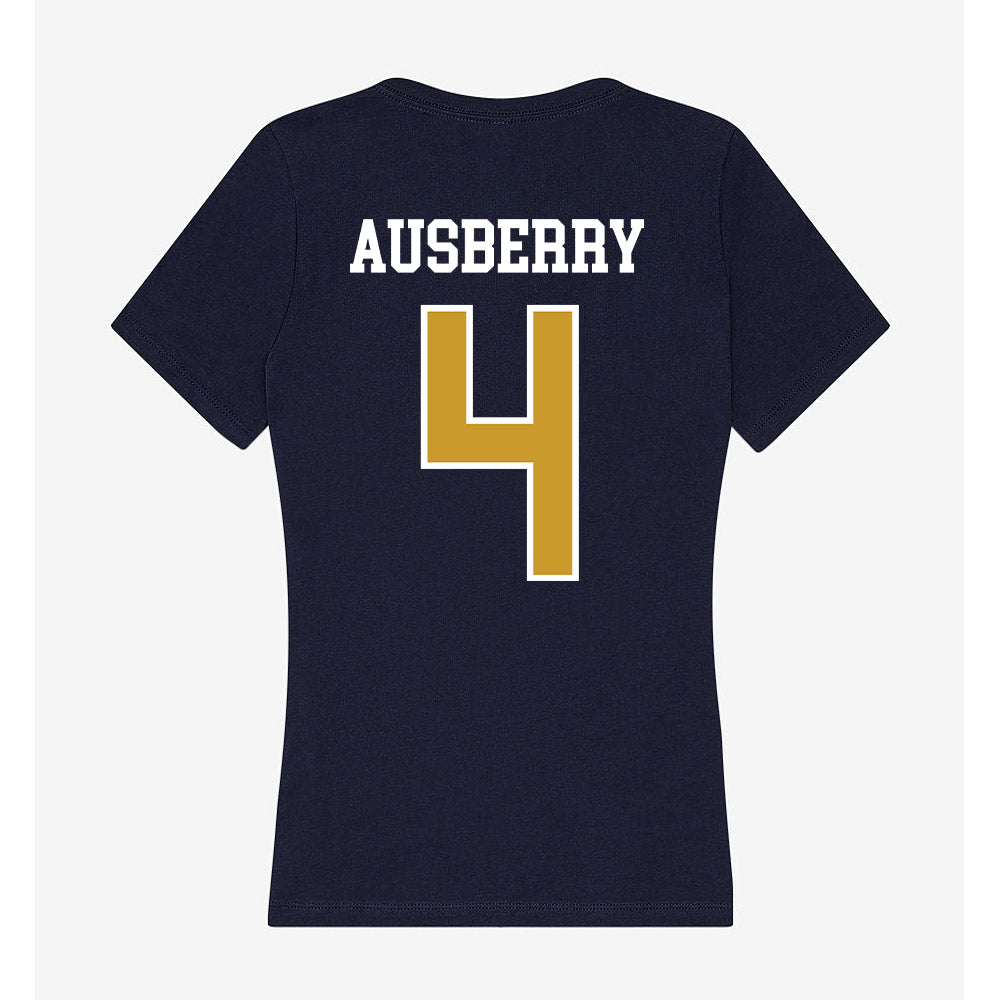 Notre Dame - NCAA Football : Jaiden Ausberry - Women's V-Neck T-Shirt-1