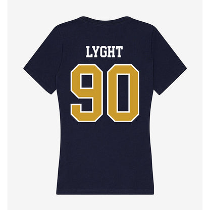 Notre Dame - NCAA Men's Lacrosse : Shawn Lyght - Women's V-Neck T-Shirt-1
