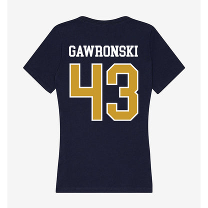 Notre Dame - NCAA Women's Lacrosse : Avery Gawronski - Women's V-Neck T-Shirt-1