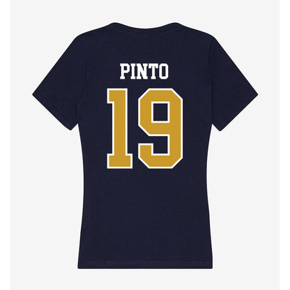 Notre Dame - NCAA Women's Soccer : Ally Pinto - Women's V-Neck T-Shirt-1