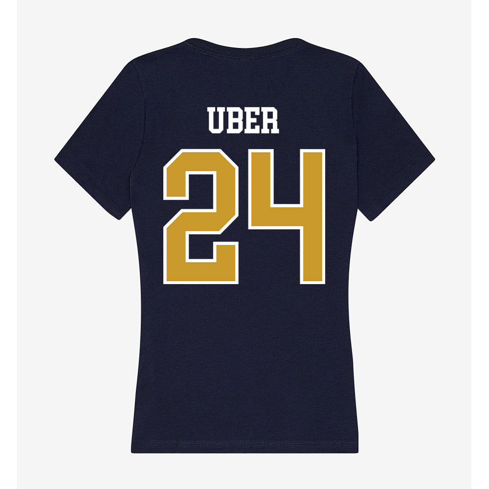Notre Dame - NCAA Baseball : Ty Uber - Women's V-Neck T-Shirt-1