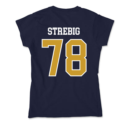 Notre Dame - NCAA Football : Owen Strebig - Soft Style Women’s T-Shirt-1