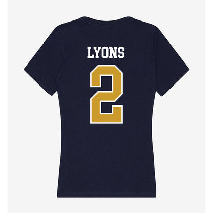 Notre Dame - NCAA Women's Lacrosse : Abigail Lyons - Women's V-Neck T-Shirt-1