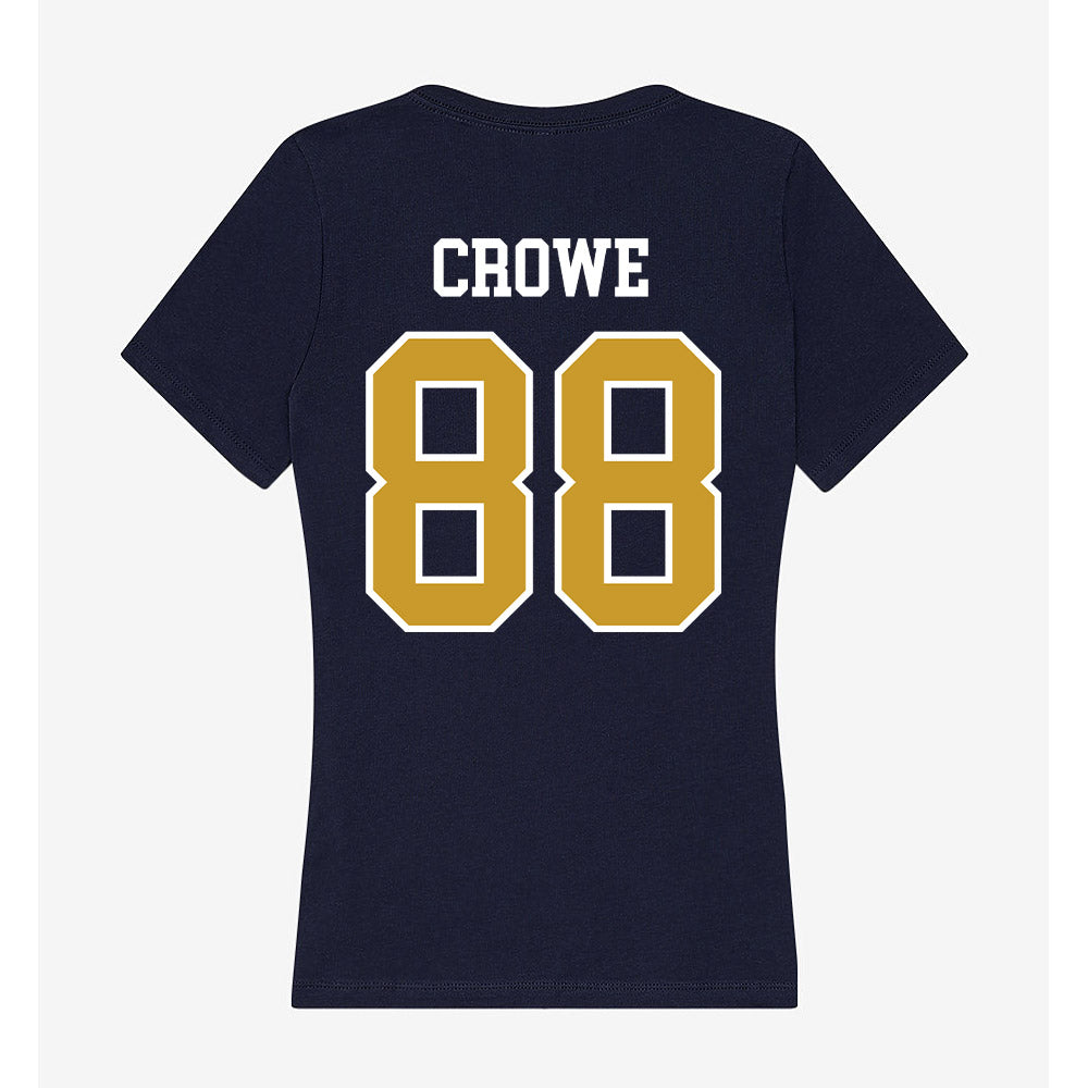Notre Dame - NCAA Men's Lacrosse : Luke Crowe - Women's V-Neck T-Shirt-1
