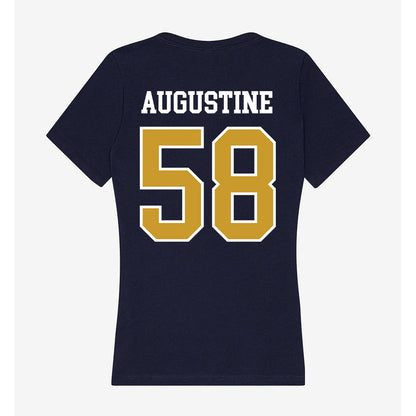 Notre Dame - NCAA Football : Matty Augustine - Women's V-Neck T-Shirt-1