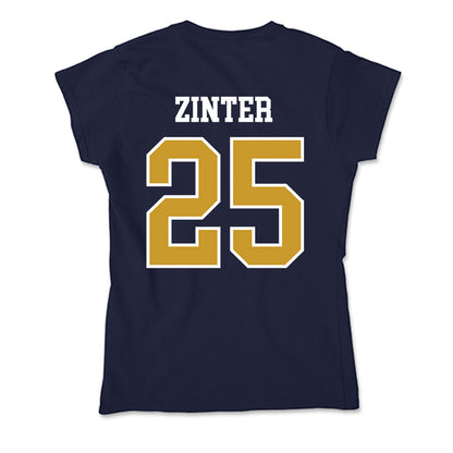 Notre Dame - NCAA Football : Preston Zinter - Soft Style Women’s T-Shirt-1