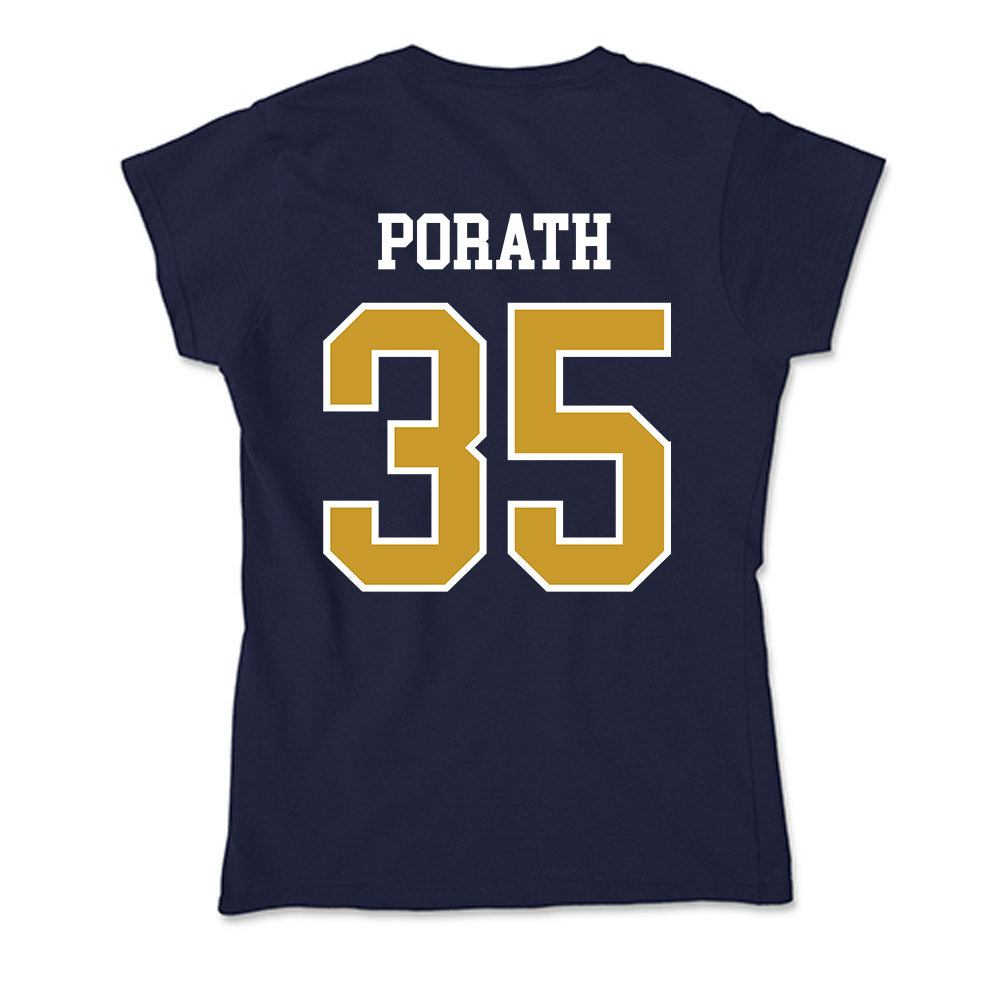 Notre Dame - NCAA Football : Spencer Porath - Soft Style Women’s T-Shirt-1