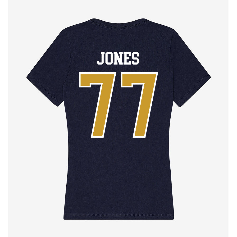 Notre Dame - NCAA Football : Peter Jones - Women's V-Neck T-Shirt-1