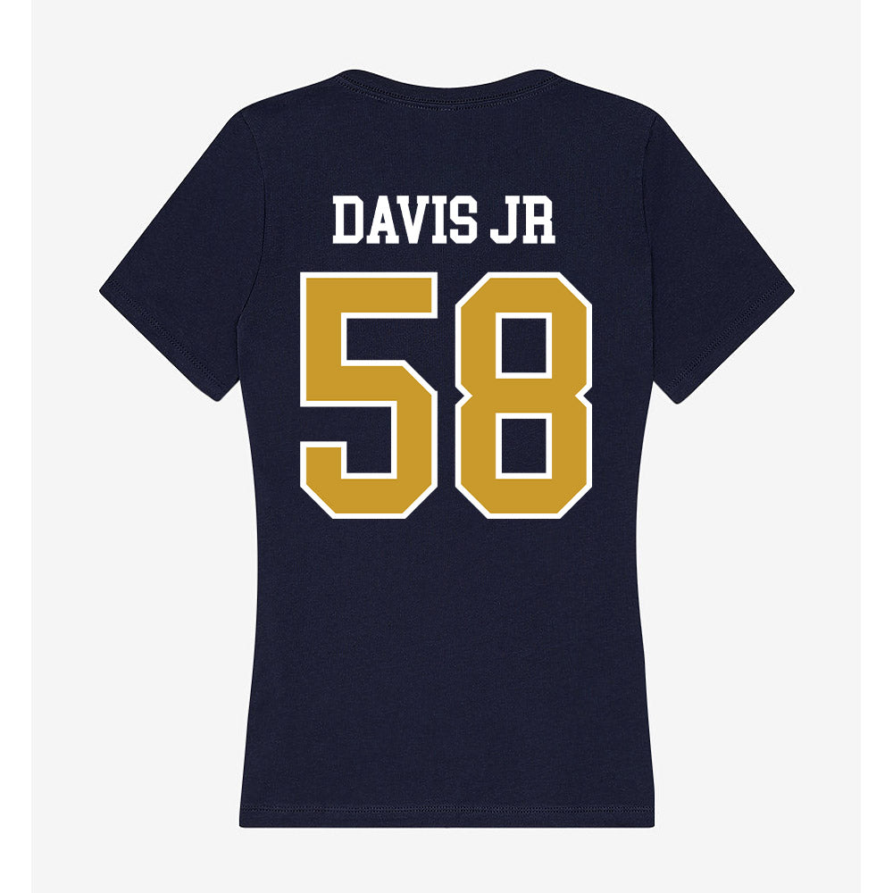 Notre Dame - NCAA Football : Thomas Davis Jr - Women's V-Neck T-Shirt-1