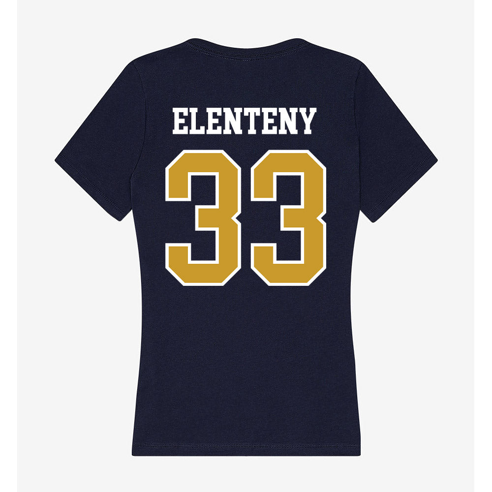 Notre Dame - NCAA Baseball : Connor Elenteny - Women's V-Neck T-Shirt-1