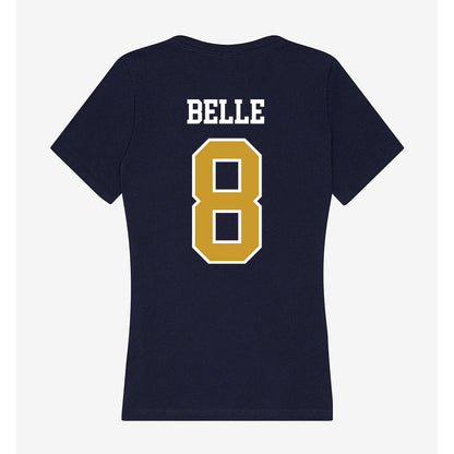 Notre Dame - NCAA Men's Ice Hockey : William Belle - Women's V-Neck T-Shirt-1