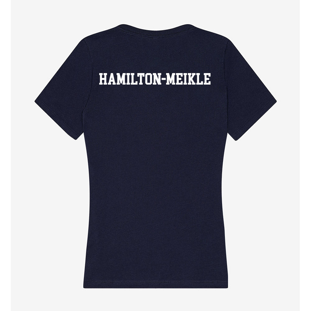 Notre Dame - NCAA Men's Fencing : Jonathan Hamilton-Meikle - Women's V-Neck T-Shirt-1