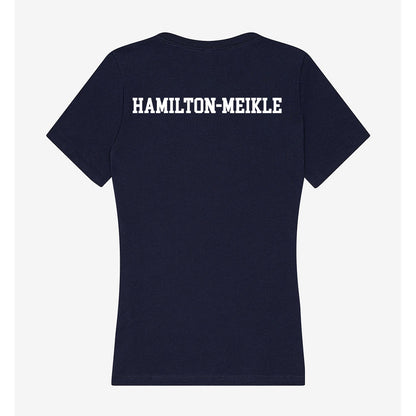 Notre Dame - NCAA Men's Fencing : Jonathan Hamilton-Meikle - Women's V-Neck T-Shirt-1